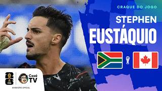 HERÓI DA CLASSIFICAÇÃO! TODOS OS LANCES DE EUSTÁQUIO EM ÁFRICA DO SUL X CANADÁ | COPA DO MUNDO
