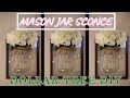 Dollar Tree DIY | FRAMED MASON JAR WALL SCONCE | Farmhouse Decor