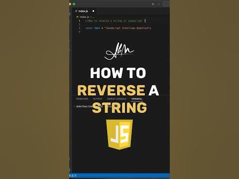 How to reverse string in javascript | JavaScript Interview Questions ...