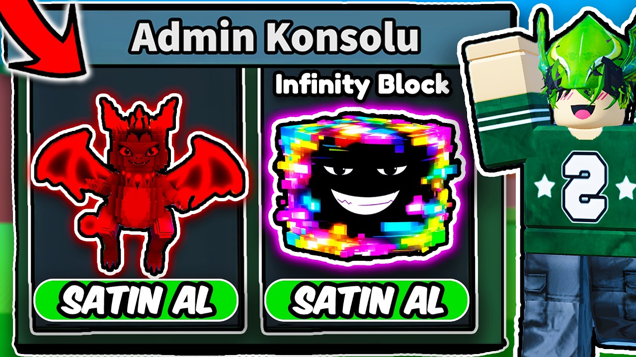 1000 ROBUX VERDİM ADMİN OLDUM! HER ŞEYİ SPAWNLADIM! - Roblox