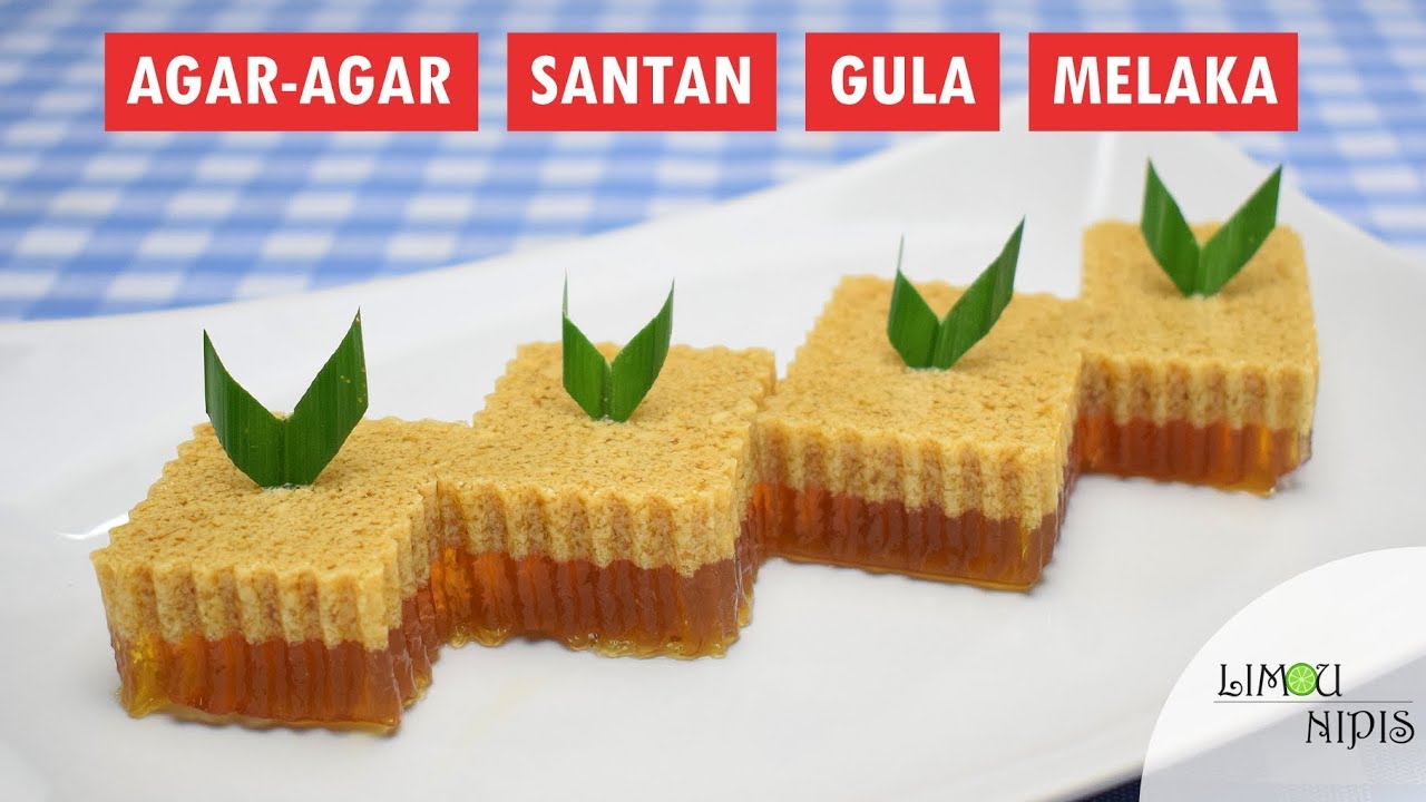 AGAR-AGAR SANTAN GULA MELAKA - YouTube