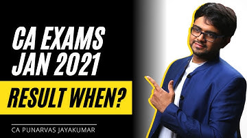 CA Exam Jan 2021 Result Expected Date | CA Exam Update | Latest Update | CA Exams 2021