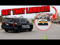 POLICE CHASE SUPERCARS THAT SEND IT & BURNOUT LEAVING CARS AND CANTINA DALLAS!!!