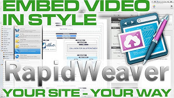 Rapidweaver - Embed Sharp Looking Video in Your Website