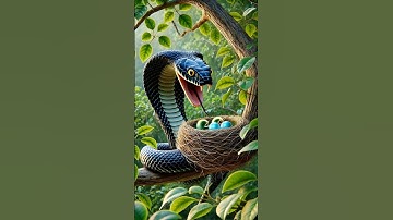 The bird made a beautiful nest for her babies 🐦| #ai #snake #sparrow #egg #trending #shortvideo
