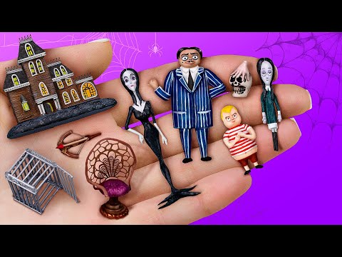 Miniature Dolls / 9 Addams Family DIYs