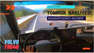 TOMRUK NAKLİYESİ- VOLVO FH540 | ADANA/POZANTI-KAYSERİ ! -- POV Driving-4K