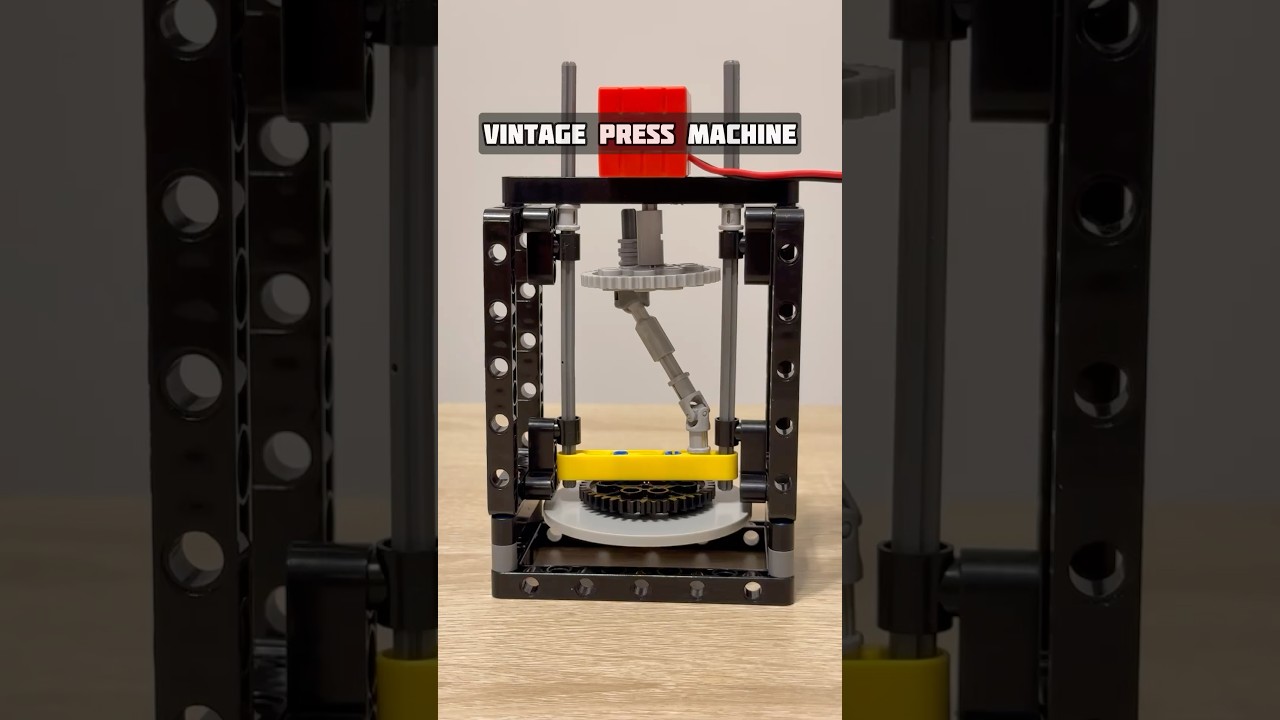 Vintage Design Press Machine Test At Variable Speeds 