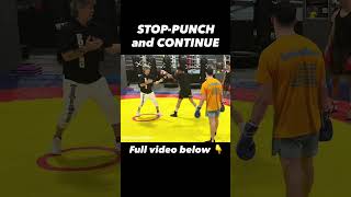 Coach Mike’s Boxing Technique: Stop Punches and Follow Up with other Punch!!! #shorts