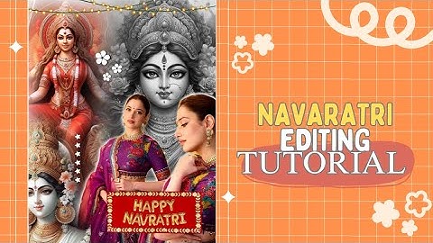NAVARATRI EDITING TUTORIAL FOR FAN PAGE 💜✨ #navaratri #edit #fanpage #instagram #navaratriedits