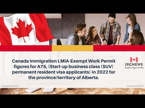 Canada LMIA-Exempt Work Permit (A75) |Start-up business class (SUV)   Alberta (2022)