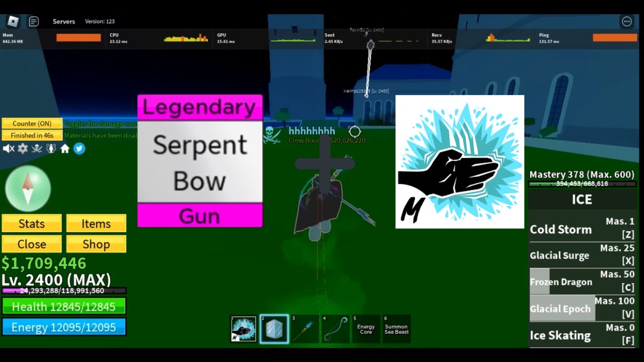 [🐯🍩UPDATE] Blox Fruits/Use Combo Serpent Bow+Karate V2 To Hunting YouTube