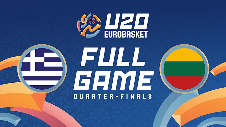 Quarter-Finals | Greece v Lithuania | Full Basketball Game | FIBA U20 EuroBasket 2024