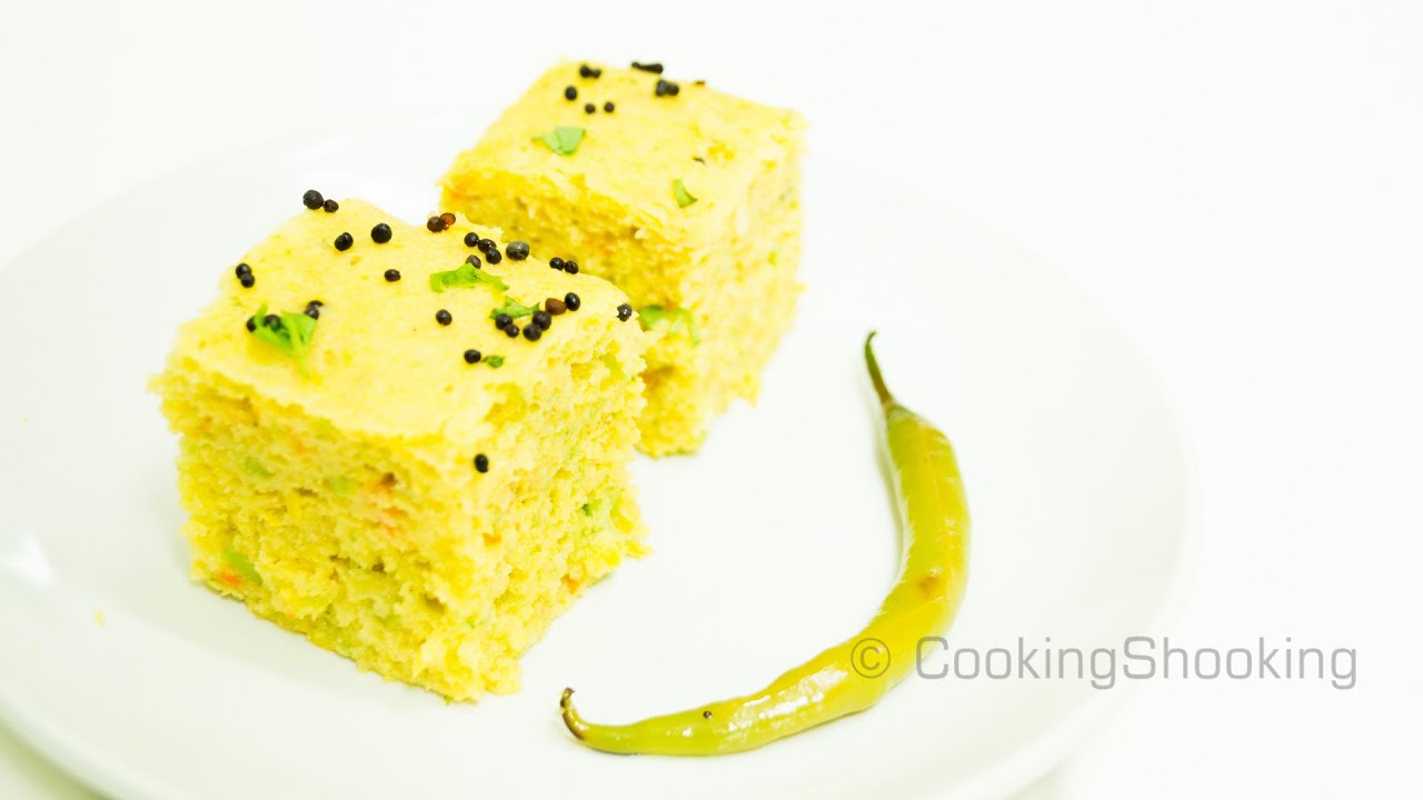 Vegetable Khaman Dhoklas Recipe - Instant Nylon Khaman Dhokra Without ENO/Fruit Salt | Yaman Agarwal | CookingShooking