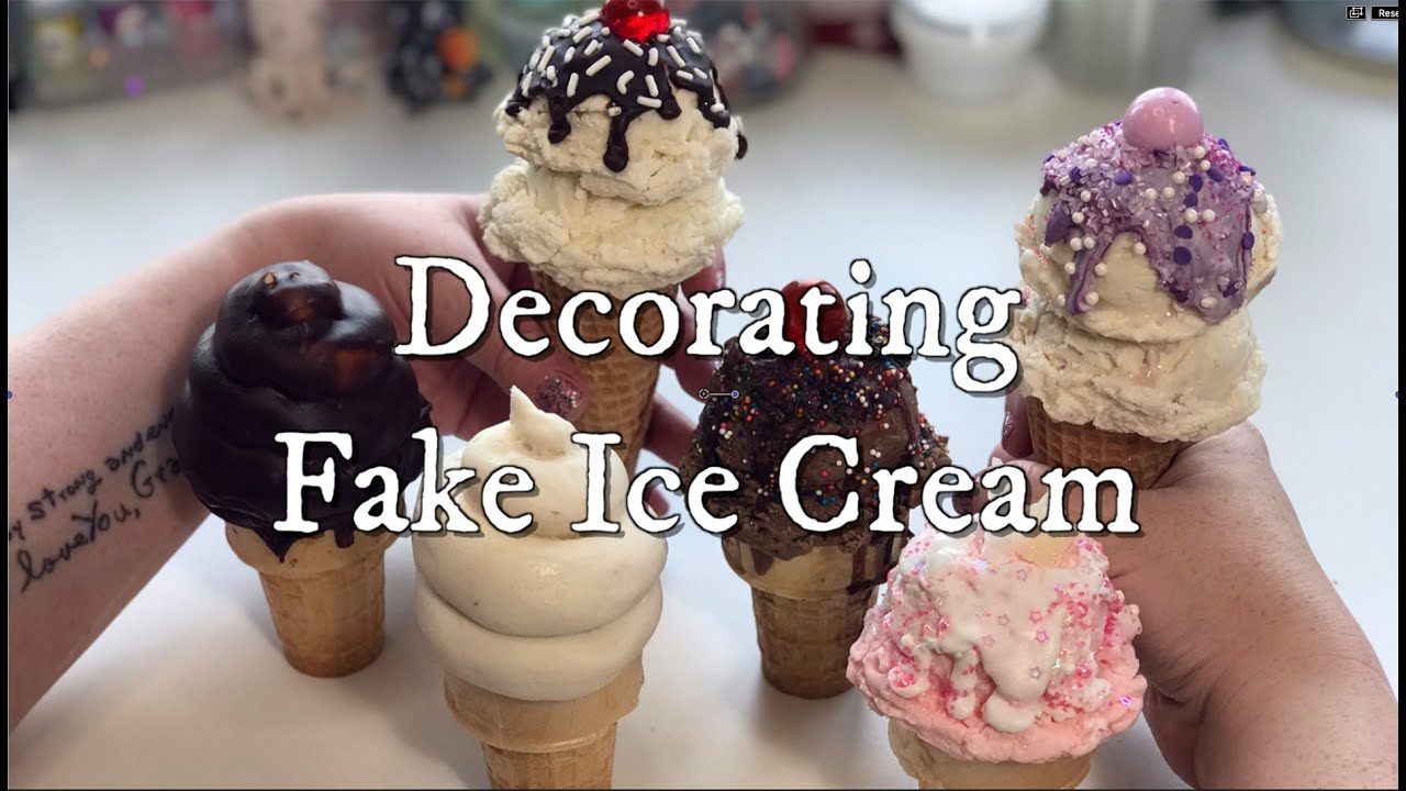 Decorating DIY Fake Ice Cream for Print and Video Food Styling YouTube