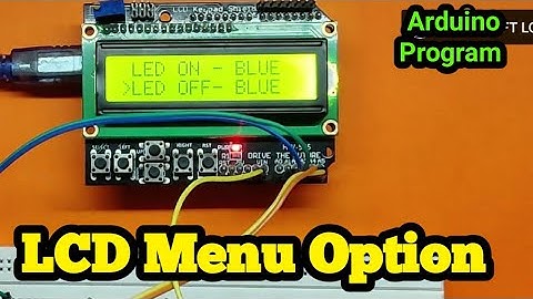 LCD Shield Menu Tutorial || Arduino LCD Projects || Arduino LCD Shield projects | Teach Me Something