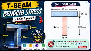 T-BEAM BENDING STRESS  South Shields Past Question