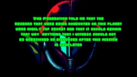 Metroid Dreadnought Map intro