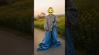 VIRAL Funny Baggy Jeans Style Photo Editing | ChatGPT Trend 2026 #trendingshorts 😂🥺🌎