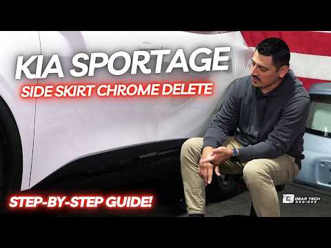 Fit Kia Sportage 23+ Side Skirt Chrome Delete Overlay Vinyl Decal Blackout Trim 175892546375