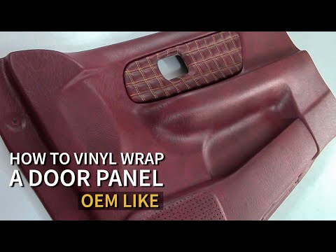 Video: Hoe bedek je een vinyl deurpaneel?