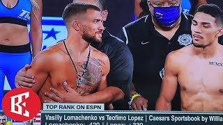 Lomachenko vs Lopez WEIGH-IN RESULTS LIVE - Show By Boxingego