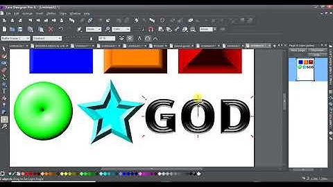 Lesson 6 - Xara Designer Tuts for Beginners - Bevel Tool