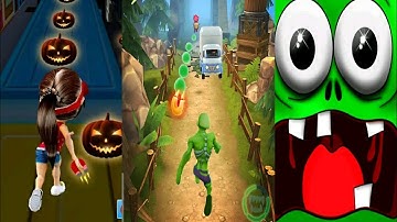 Zombie Run 3D - City Escape VS Zombie Run 2 -Monster Runner VS Night Princess Runner:Subway Gameplay
