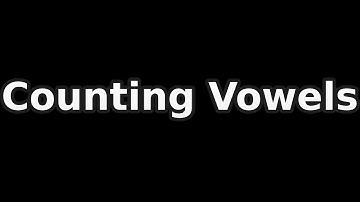 Counting Vowels in QBASIC