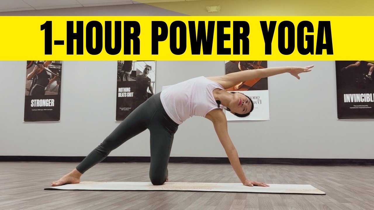 YogaFit – 1 Hour Power Yoga Flow for Strength & Flexibility | All ...