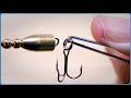 How to make a split ring opener for a small lures. / スプリットリング用オープナーの作り方。