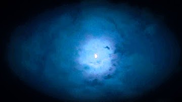 Clouds passing over moon time lapse [HD]