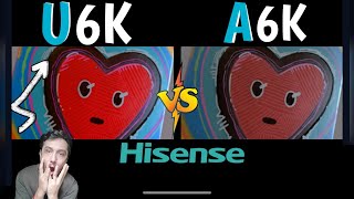 Hisense tv U6K vs A6K ¿cuál es mejor?