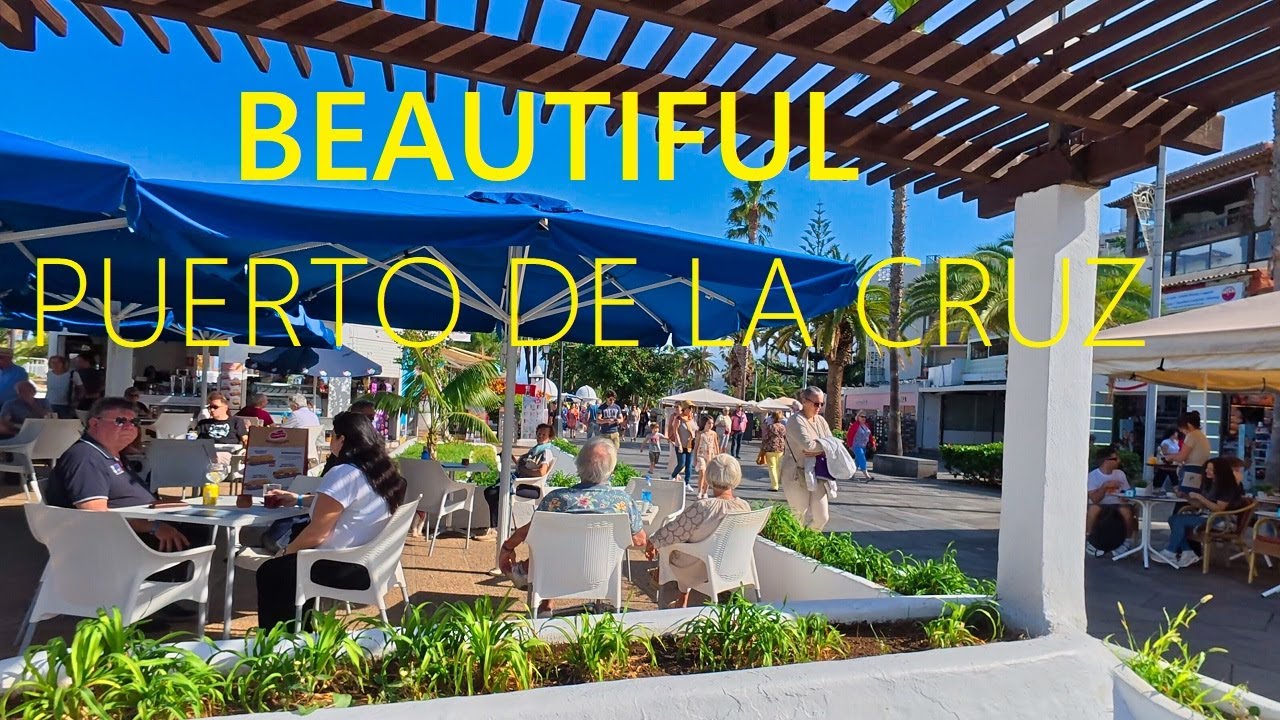 Puerto de la Cruz TENERIFE Spain 2025 🇪🇸 🔴 NEW Walking Tour in Canary Islands [4K UHD]