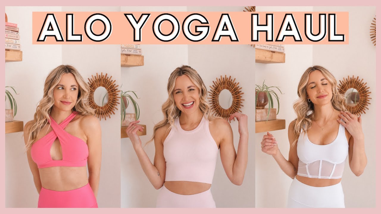 Alo Yoga Try-On Haul 🌸 Activewear Haul 2022 🌸 trying on 6 activewear outfits for spring & summer!