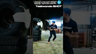 Watch This ⛎ Explosive SNEP Hook Kick | Taekwondo shot⚡ #combat #fighter #combatsports #explorepage