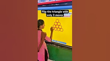 Three Moves, One Smart Flip — Show Your Brain Power! I Smart Board Logical Puzzle Activity #shorts