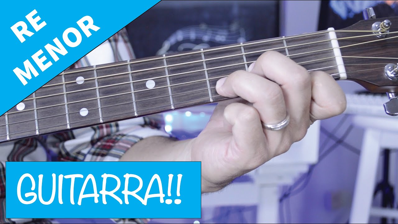 Como tocar el acorde de Re Menor en la guitarra - YouTube