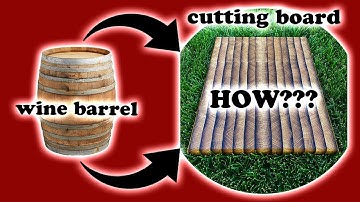 76+ Hours - Wine Barrel Stave Cutting Board