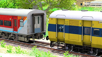 LHB RED COUPLING ICF MEMU | BUMPY RAILROAD | RAILWORKS | TRAIN SIMULATOR 2022 | RAILROAD