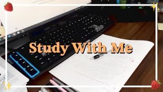 STUDY WITH ME 2 HOUR | no break | ASMR | real time｜motivation | background noise, no music|📚
