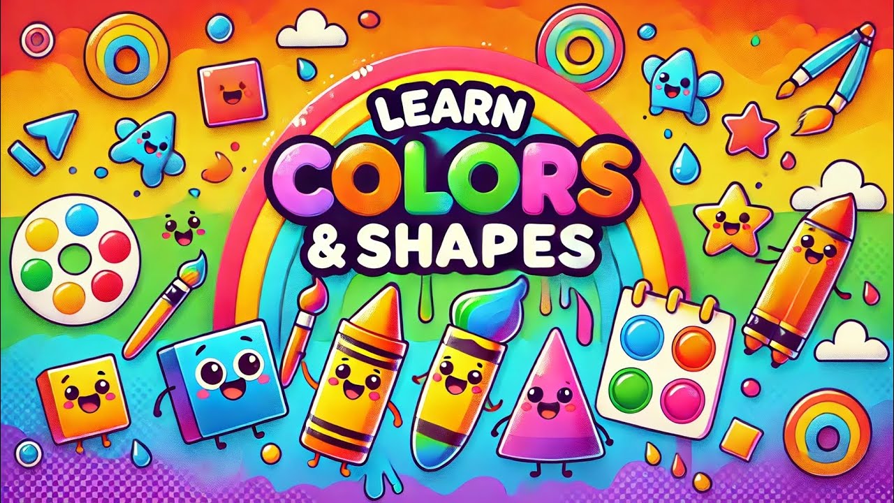 Colors | Shapes | Learn Colors & Shapes for Kids in English | Fun ...