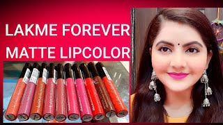 lakme forever matte liquid lipstick set