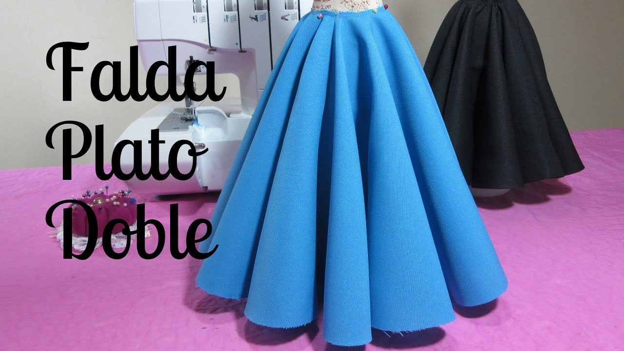 Double Circle SkirtGown  Full Flare Umbrella Gown Cutting and Stitching   YouTube