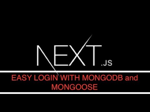 Easy Login Demo with Next.js and MongoDB | Next.js | Mongoose | MongoDB | Simple Authentication