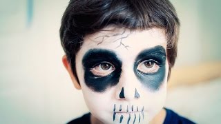 Desgastar Cúal Soldado Maquillaje de Halloween para niños: "La Muerte" - YouTube