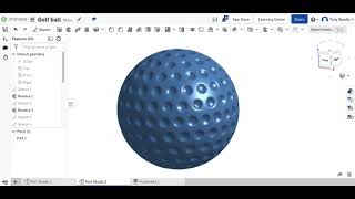 Golf Ball on Onshape