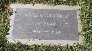 Sally Rand Grave Glendora California Hollywood Famous Dancer Movie Star Burlesque Dancer