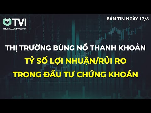 Chứng khoán hôm nay 17/8: Vnindex bùng nổ thanh khoản - Giao dịch với tỷ lệ Lợi nhuận/Rủi ro an toàn