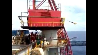 Offshore crane failure